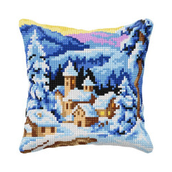 „Cushion Winter Village“ 40x40 cm SA99041