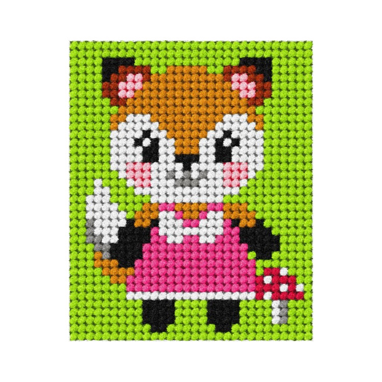 Half stitch / Needlepoint Fox SA9744