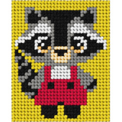 Half stitch / Needlepoint Raccoon SA9749