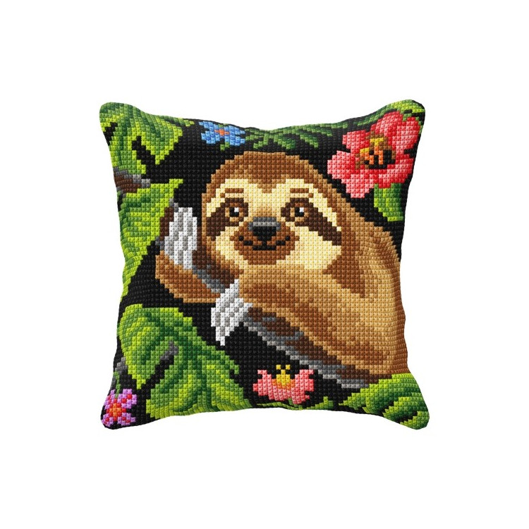 Pagalvėlių rinkinys siuvinėjimui Sloth 40x40 SA99019