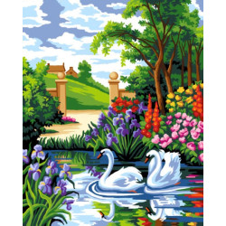 Tapestry canvas Swans 40x50 SAC127