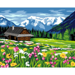 Tapestry canvas Mountain View 40x50 SAC128