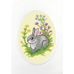 Cross stitch kit Handmade card "Easter Bunny" SA6291