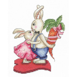 SALE (Discontinued) Bunnies Love And Carrots SANZ-38