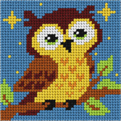 Half Stitch Complete needlepoint Owl SA6731