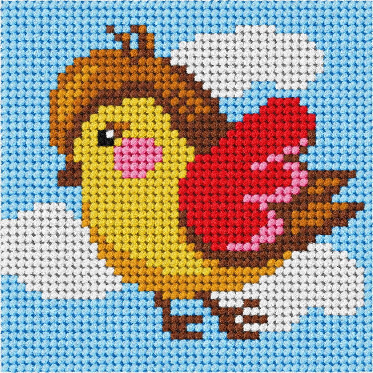 Half Stitch Complete needlepoint Bird SA6742