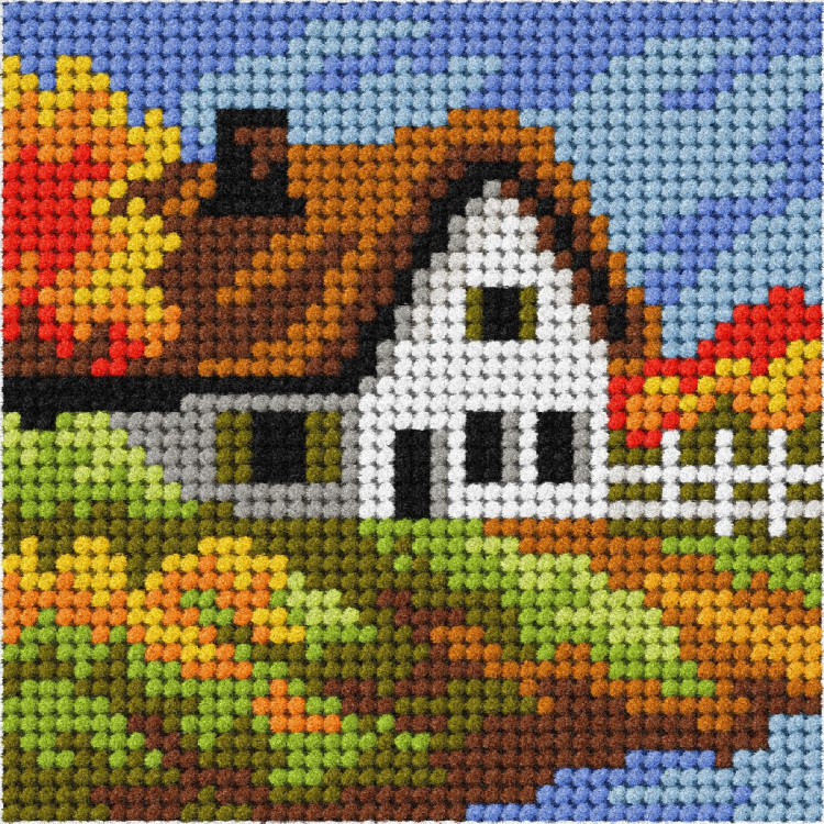 Half Stitch Complete needlepoint Autumn SA6756