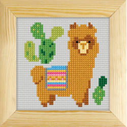 Cross stitch kit "Alpaca" SA7736