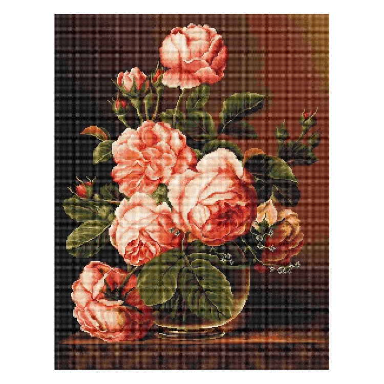 Vase of roses SB488