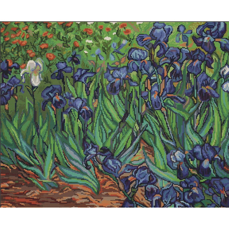 Irises, reproduction of Van Gogh SG444