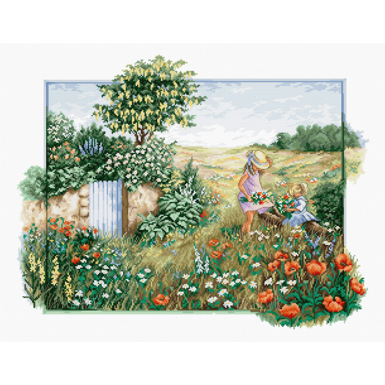 Landschaft mit Mohnblumen SBU4013