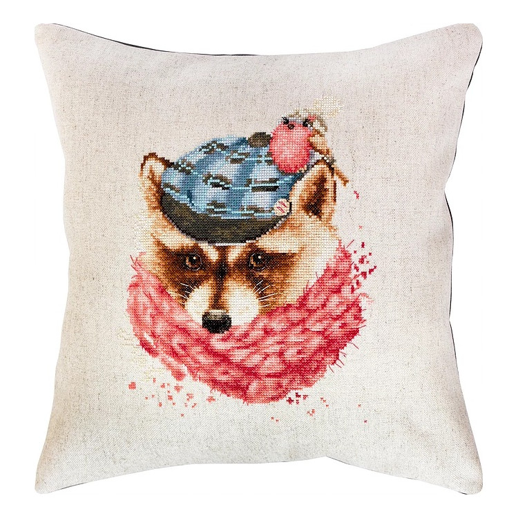 (Discontinued) Cushion kit Racoon in the Hat SPB157