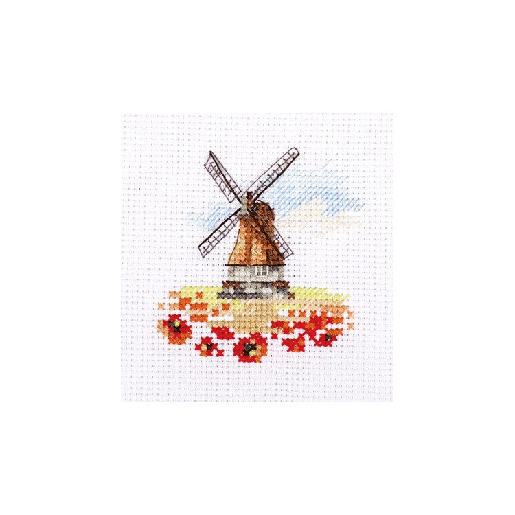 Windmill in a Poppy Field S0-197