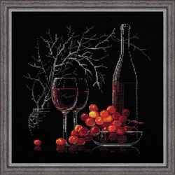 Натюрморт с красным вином 1239