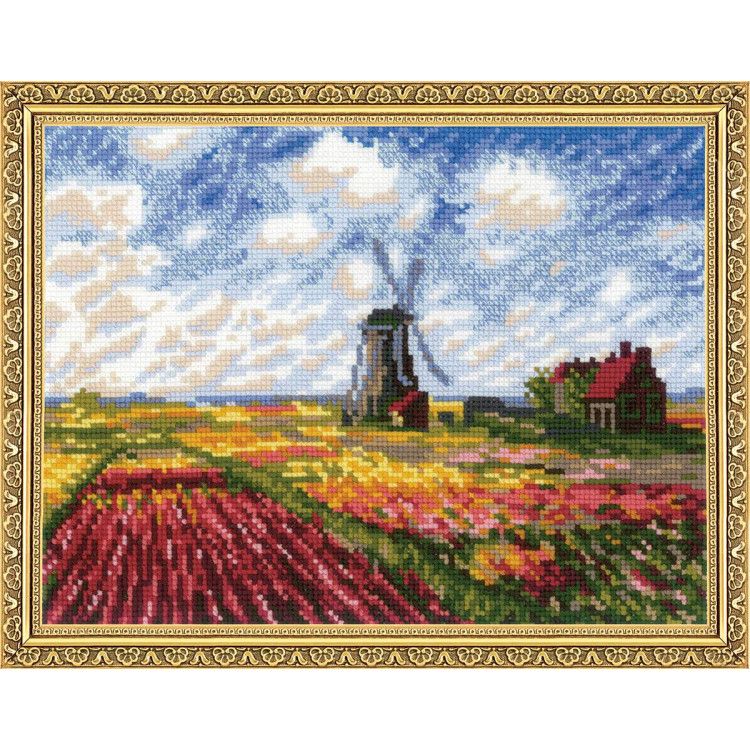 Tulip Fields after C. Monet's Painting 1643