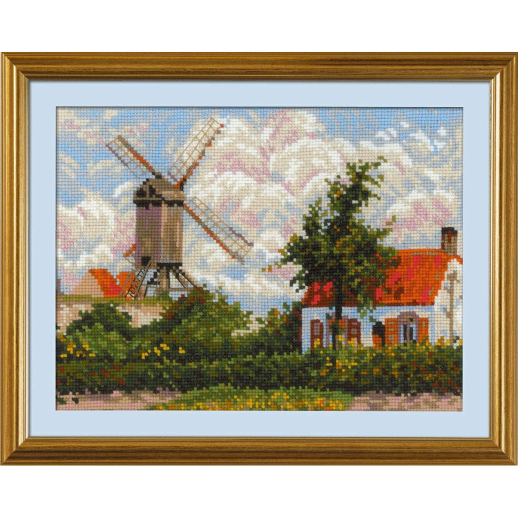 Windmill at Knokke after C. Pissarro's Painting SR1702