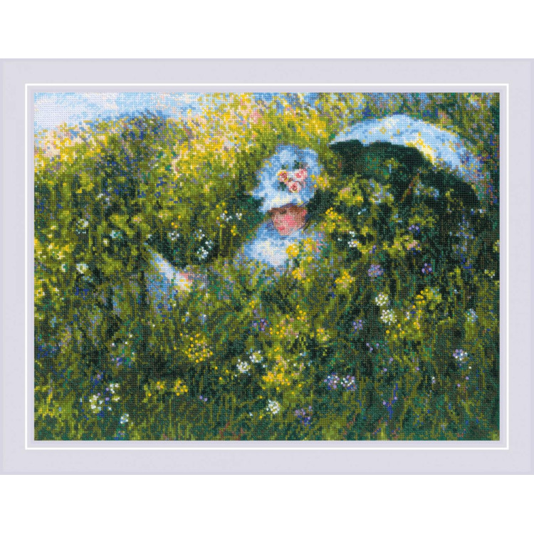 In the Meadow after C. Monet's Painting SR1850
