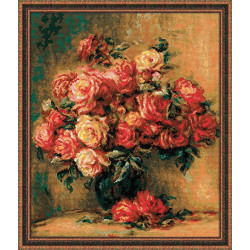Букет роз по картине Пьера-Огюста Ренуара 1402 г.