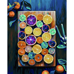 (SALE) Paint by numbers kit. Fruit Mix 40x50 cm T307