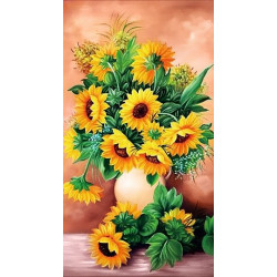 Sunflowers in Vase 38*70 cm WD2334