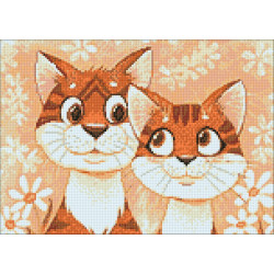 SALE (Discontinued) Cats in Love 38*27 cm WD192