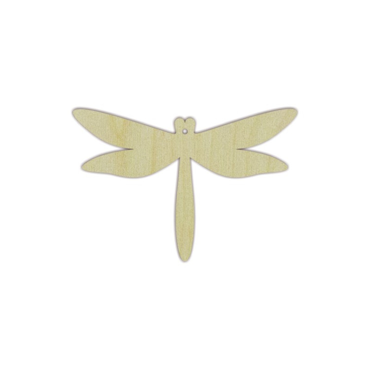 Plywood blank  "Dragonfly" size: 12х8.5х0.4 cm AM777708F
