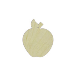 Plywood blank "Apple" size: 10х8х0.4 cm  AM777713F