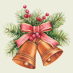 (Eingestellt)Jingle Bells 20*20 cm WD2434