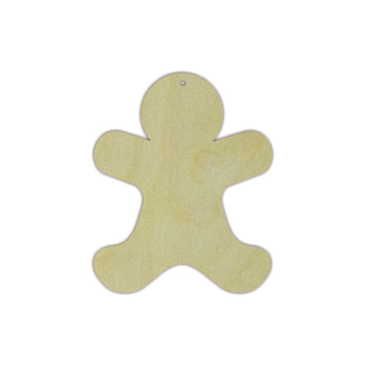 Faneros ruošinio "Gingerbread Man" dydis: 9,5х12 х0,4 cm AM777724F