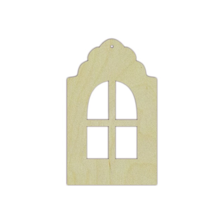 Plywood blank  "Window" size: 8х13х0.4 сm AM777728F