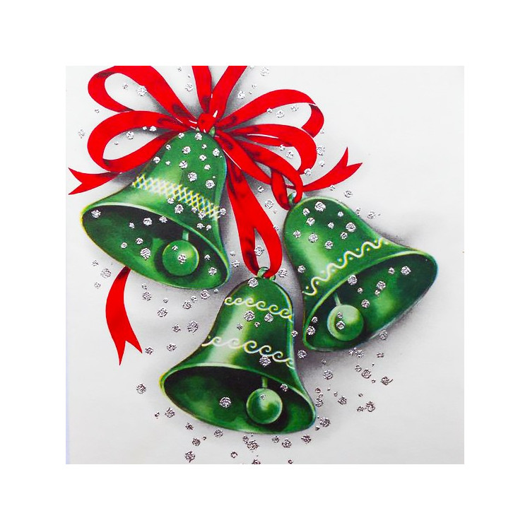 SALE (Discontinued) Green Bells 38*38 cm WD2445