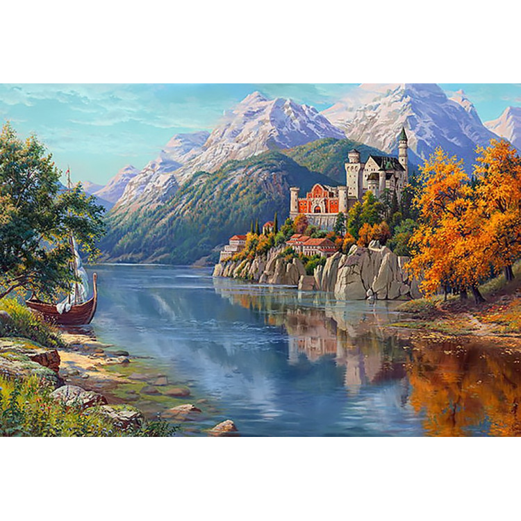 (Discontinued C) Castle in the Mountains 100х68 cm WD2461