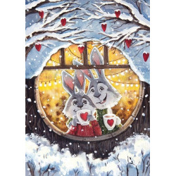 SALE (Discontinued) Rabbits' Cosy Home 27*38 cm WD2384