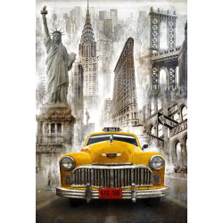 New Yorker Taxi 68*100 cm WD2385