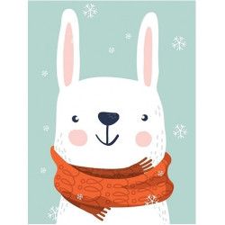 (D) Snow Hare 15*20 cm WD2539