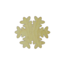 Plywood blank  "Snowflake No. 1" size: 10х0.4 сm AM777735F