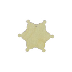 Plywood blank  "Snowflake No. 3" size: 9х0.4 сm  AM777737F