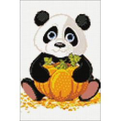 Panda with Pumpkin 20 х 30 cm WD318