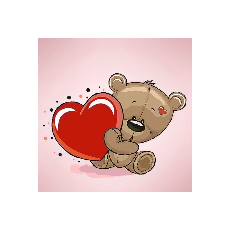 Little Bear's Heart 20*20 cm WD2299