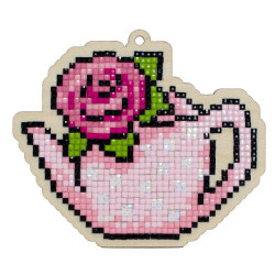 (Коробочное издание) Чайник с розой WW178