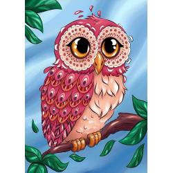 (D) Colourful Owl  27*38 cm WD2491