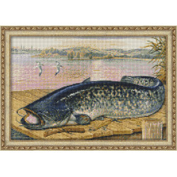 (Discontinued) Diamond Painting Kit Fish 45х30 cm AZ-1143