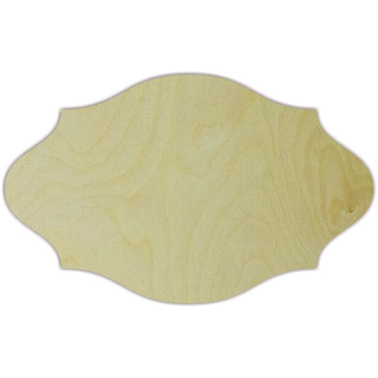 Plywood blank Plate No 2 size:16,5х29х0,4 cm AM777211F