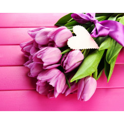 SALE (Discontinued) Tulips and Love 48*38 cm WD022