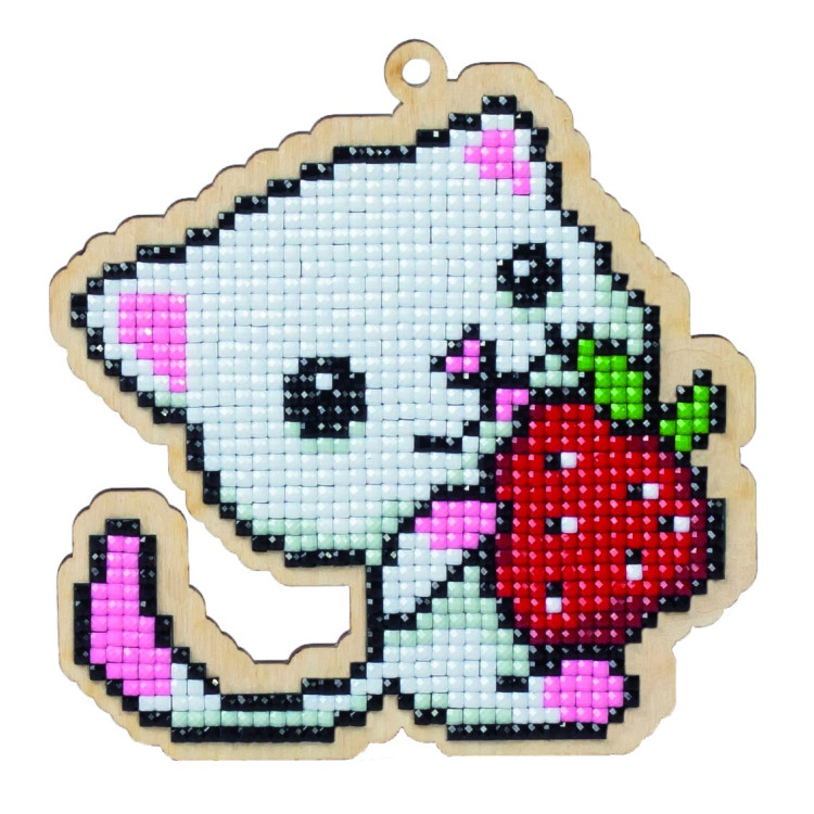 Kitten with Strawberry WWP125