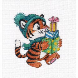 Tiger with gifts S1427