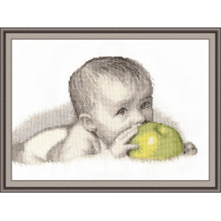 Baby mit einem Apfel S511