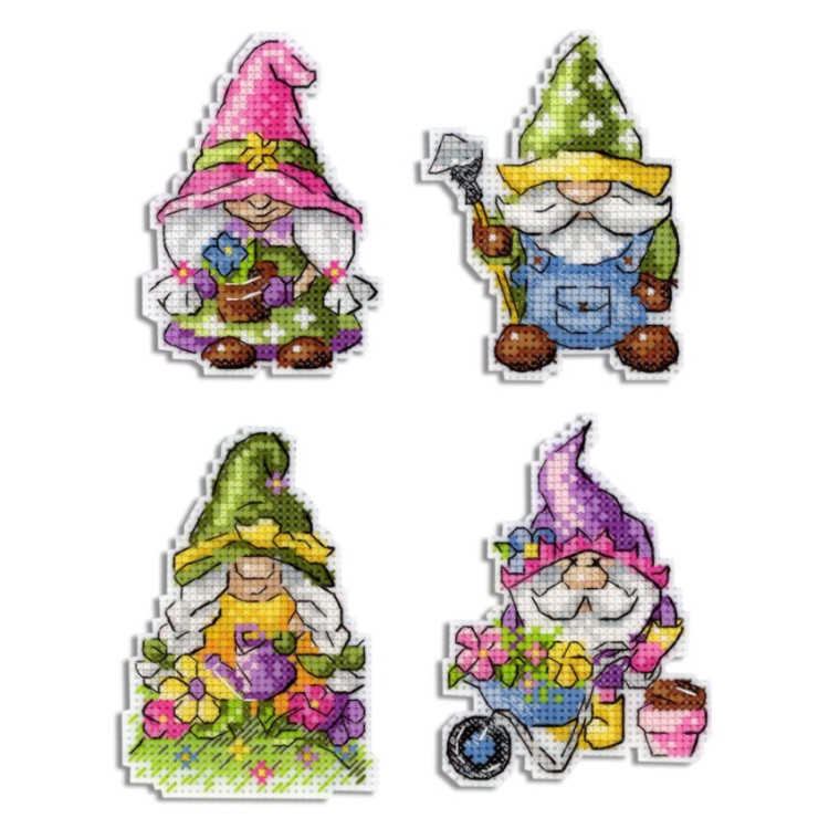 Garden gnomes. Magnets SR-717
