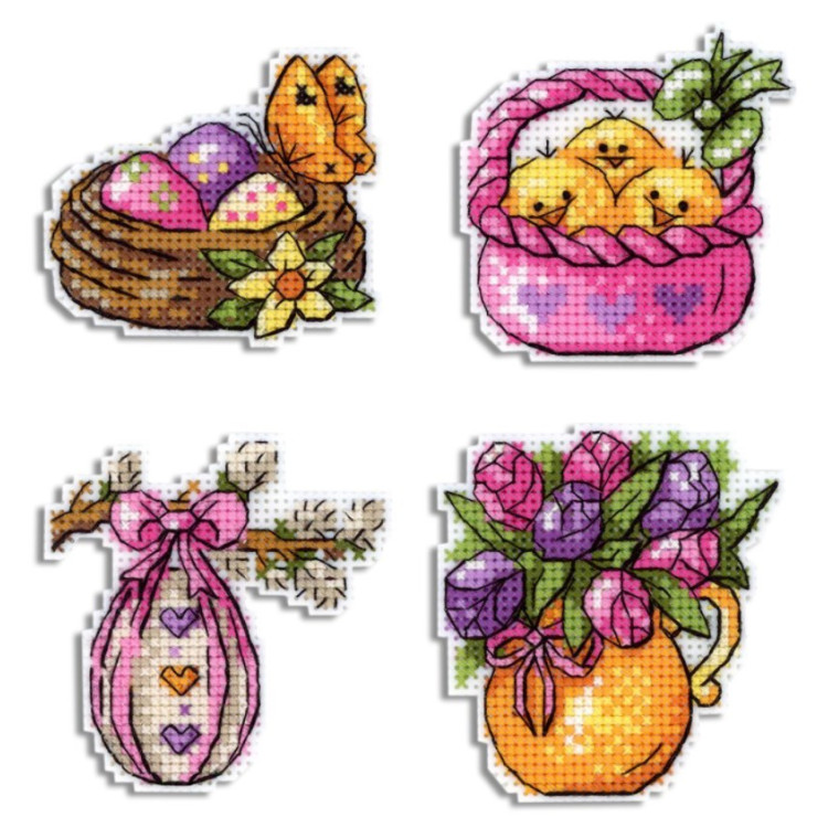 Chickens and willow. Magnets SR-572