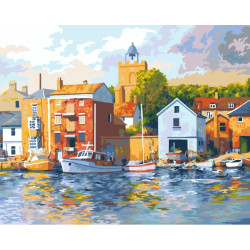 Wizardi painting by number kit. Wivenhoe UK 40x50 cm T197